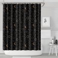 thumbnail image 1 of Black Celestial Cloud Pattern Shower Curtain 84"x72" ,Bathroom Decorative Shower Curtains Set with 12 Hooks,Modern Waterproof Washable Shower Curtain, 1 of 6