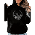 thumbnail image 1 of Black Celestial Mountain Floral Graphic Sweatshirt Print hoodie womens S-2XL for Daily Wear Tops, 1 of 4