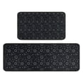 thumbnail image 1 of Black Celestial Symbol Pattern Kitchen Rugs Sets Of 2,Anti Fatigue Kitchen Mat Rugs Non Slip Washable,Decorative Kitchen Floor Mats for Kitchen,Sink,Laundry,17"X30"+17"X47", 1 of 7