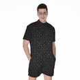 thumbnail image 1 of Black Celtic Symbol Pattern Short Sleeve Men'S Rompers, Irish St. Patrick'S Day Casual Summer Jumpsuits Outfit, 1 of 4