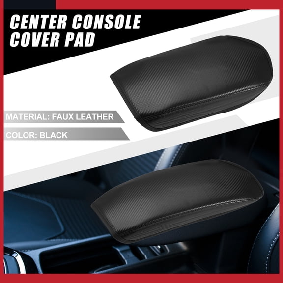 Black Center Console Armrest Lid Pad Cover for 2022-2023 Mitsubishi Outlander