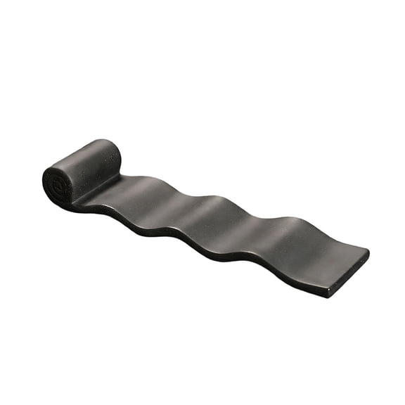 Black Ceramic Incense Burner Tray In Black Zen Design For Stick Incense Home Decor Tile Shape Holder