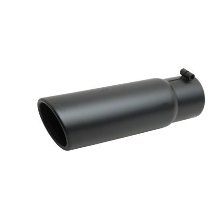 Gibson Exhaust 500639-B GIB500639-B BLACK CERAMIC ROLLED EDGE ANGLE EXHAUST TIP
