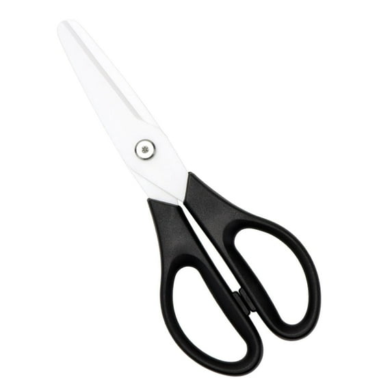Black Ceramic Scissors 8" Kitchen Scissors Blade Metal Free Lab Scissors Safety Healthy Office Classroom Cooking Shears