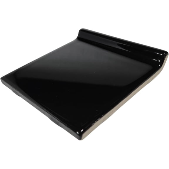 Black Ceramic Subway Tile 4.25 in Cove Base Wall Backsplash Vintage Mid Century Modern Retro$$Tools & Hardware Other