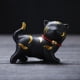 Black Ceramic Tiger Figurine, Cute Tiger, Suitable for Home, Living Room, and Desktop Decoration