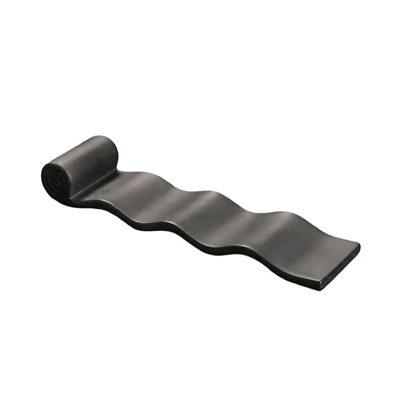 Black Ceramic Zen Incense Tray, Stick Incense Holder With Tile Design And Ash Catch For Yoga, Meditation, Home Decor