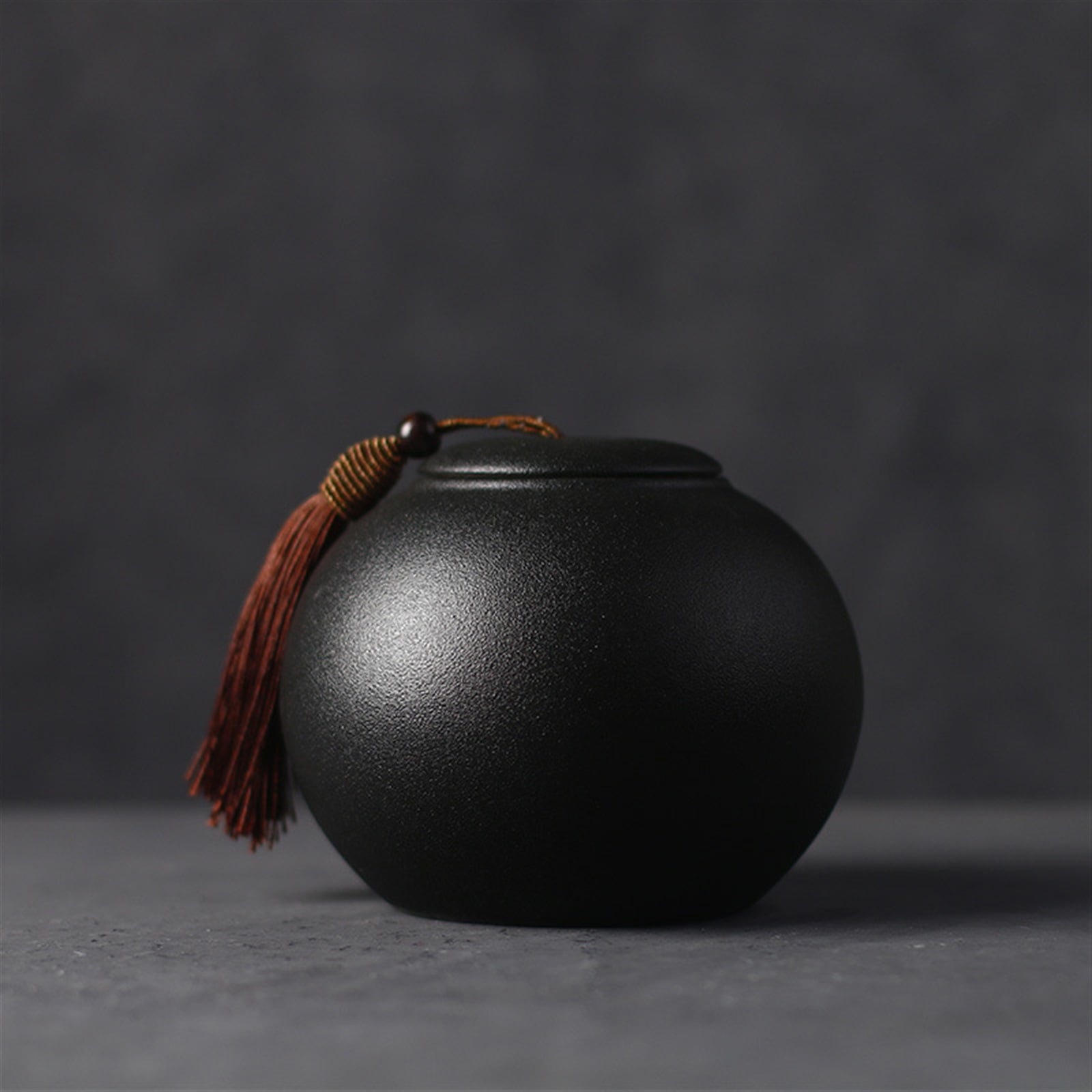 Black Ceramics Ash Urn Sealed Cremation Funeral Ashes Keepsake Small Animals Pet Dog Cat Memorial Suitable Burial