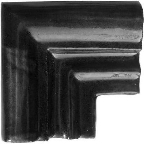 Black Chair Rail Corner Molding, Set of 5 pcs