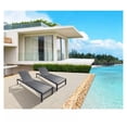 thumbnail image 1 of Black Chaise Lounge Chair - Pack of 2, 1 of 1