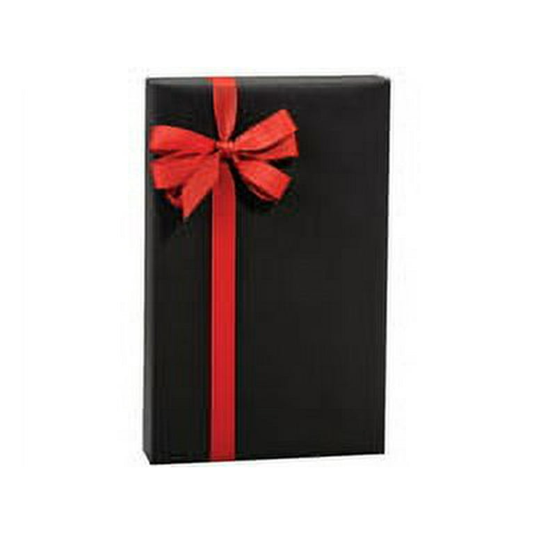 Craft Paper Gift Wrap Black Ribbon Stock Photo 264832145