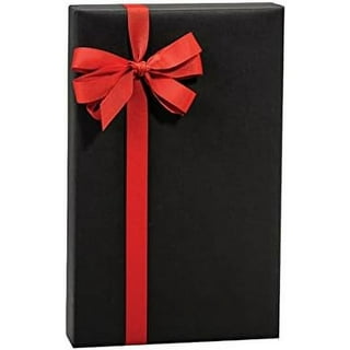 JAM Wrapping Paper, Matte Black, 25 sq ft, All Occasion, 2/Pack