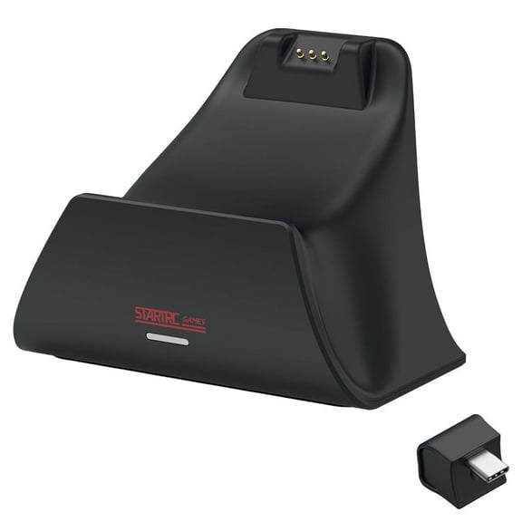 Black Charging Dock for Switch 2 Pro Controller, Stand Base Adapter for NS2 Gamepad, Desktop Charging Station