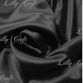 thumbnail image 1 of Black Charmeuse Satin Fabric 58”/60” Inches Wide - Sold By The Yard, 1 of 1