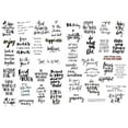 thumbnail image 1 of Black Chat Word Small Talk Bless Saying Decoration Stationery Planner Stickers Scrapbooking Diary Sticky Paper Flakes, 1 of 1