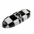 thumbnail image 1 of Black Checkered Pattern Rear View Mirror Cover Fits BMW MINI Cooper R55 R56 R57, 1 of 5
