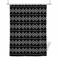 thumbnail image 1 of Black Checkered Shower Curtain, Abstract White Geometric Argyle Stripe Modern Waterproof Shower Curtain Set with 12 Hooks Lightweight Bath Curtains Fabric Bathroom Decor 36x72 Inches, 1 of 9