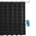 Black Checkered Shower Curtain, Modern Abstract Geometric Diagonal ...