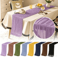 thumbnail image 1 of Black Cheesecloth Table Runner 10 Pack – 108 Inch Boho Gauze Runner for Wedding Party Farmhouse Table Decor, Rustic Bohemian Table Runner for Banquet, Reception, Home Dining, 1 of 6