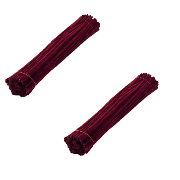 Black Chenille Stems Diy Solid Stem Set Pipe For Cleaners 100Pc Crafts Arts Decorations Tools Home Improvement