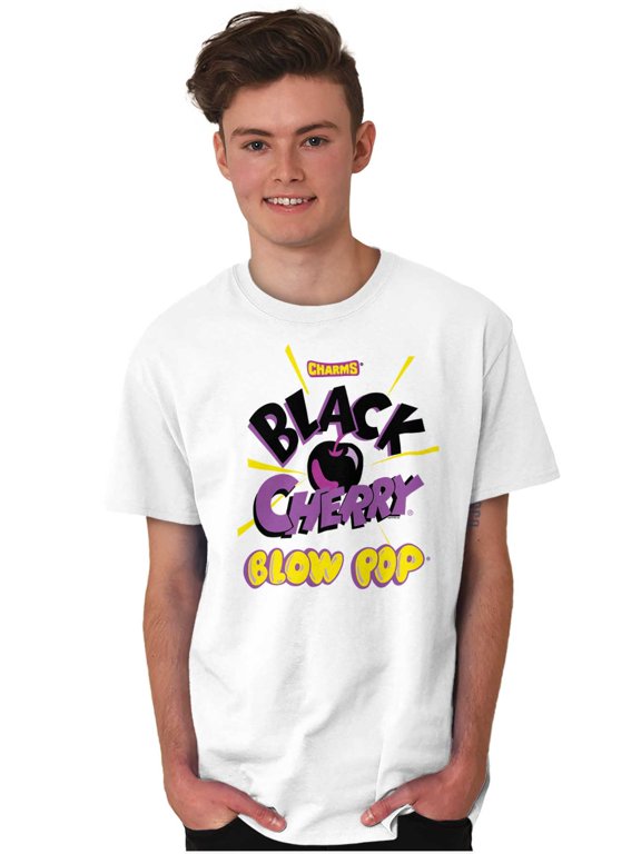 Black Cherry Blow Pop Candy Gum Logo Men's Graphic T Shirt Tees Brisco Brands M