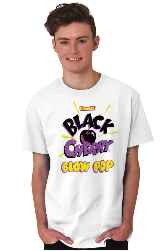Black Cherry Blow Pop Candy Gum Logo Men's Graphic T Shirt Tees Brisco Brands M