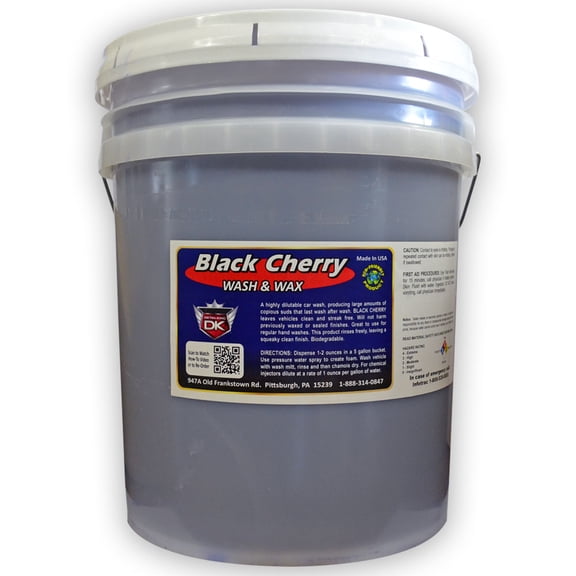 Black Cherry Car Wash Soap with Wax 5 Gallon
