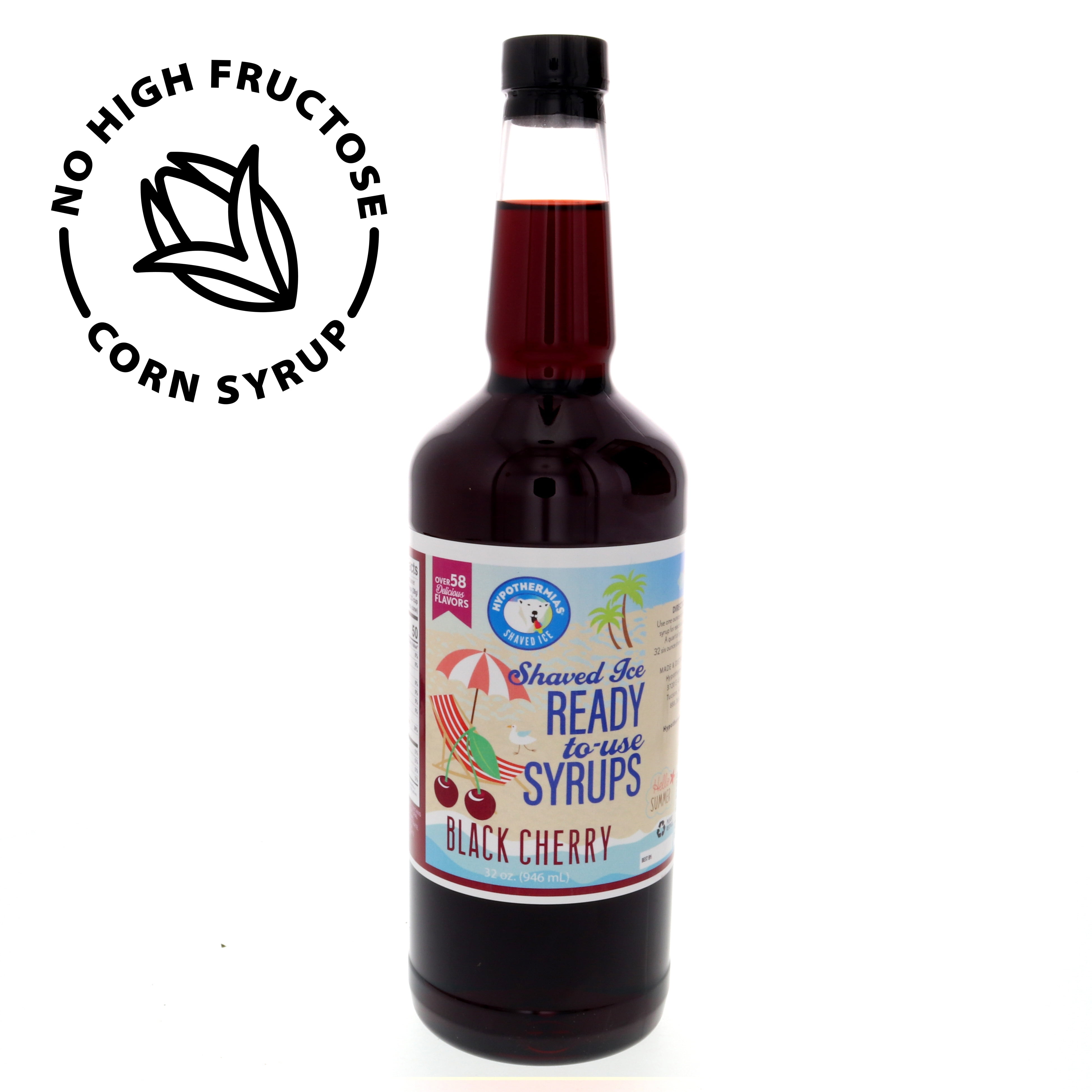 Black Cherry Hypothermias Hawaiian 🍧 Snow Cones Flavor syrups for