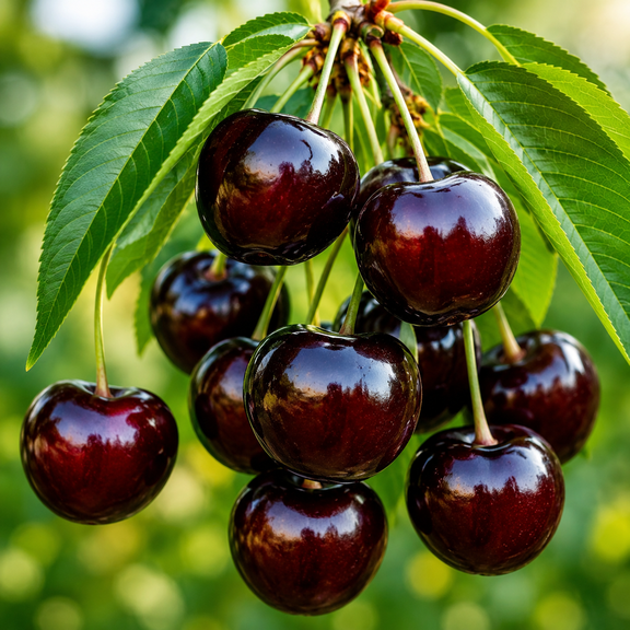 Black Cherry Tree Live Plant, Fast Growing Native Fruit Tree, Sweet Cherry Plant in Half Gallon Pot, 8-12 Inch Tall, No Ship CA