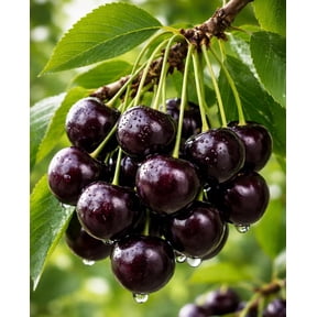 Black Cherry Tree Live Plants 12 Ft Tall (Prunus serotina) Fast Growing Native Fruit Tree Edible Cherry, Wildlife Habitat & Backyard Orchard Starter Tree (2 Plants)