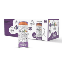 Black Cherry Vanilla Lightly Sparkling-Introducing Oodles of Doodles Sparkling Water – where fun meets flavor! Our 8.4 oz 12-pack is a creative adventure for kids.
