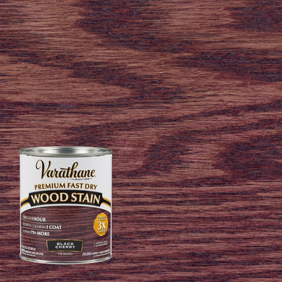 2 Pack, Black Cherry, Varathane Premium Fast Dry Wood Stain-262009, Quart