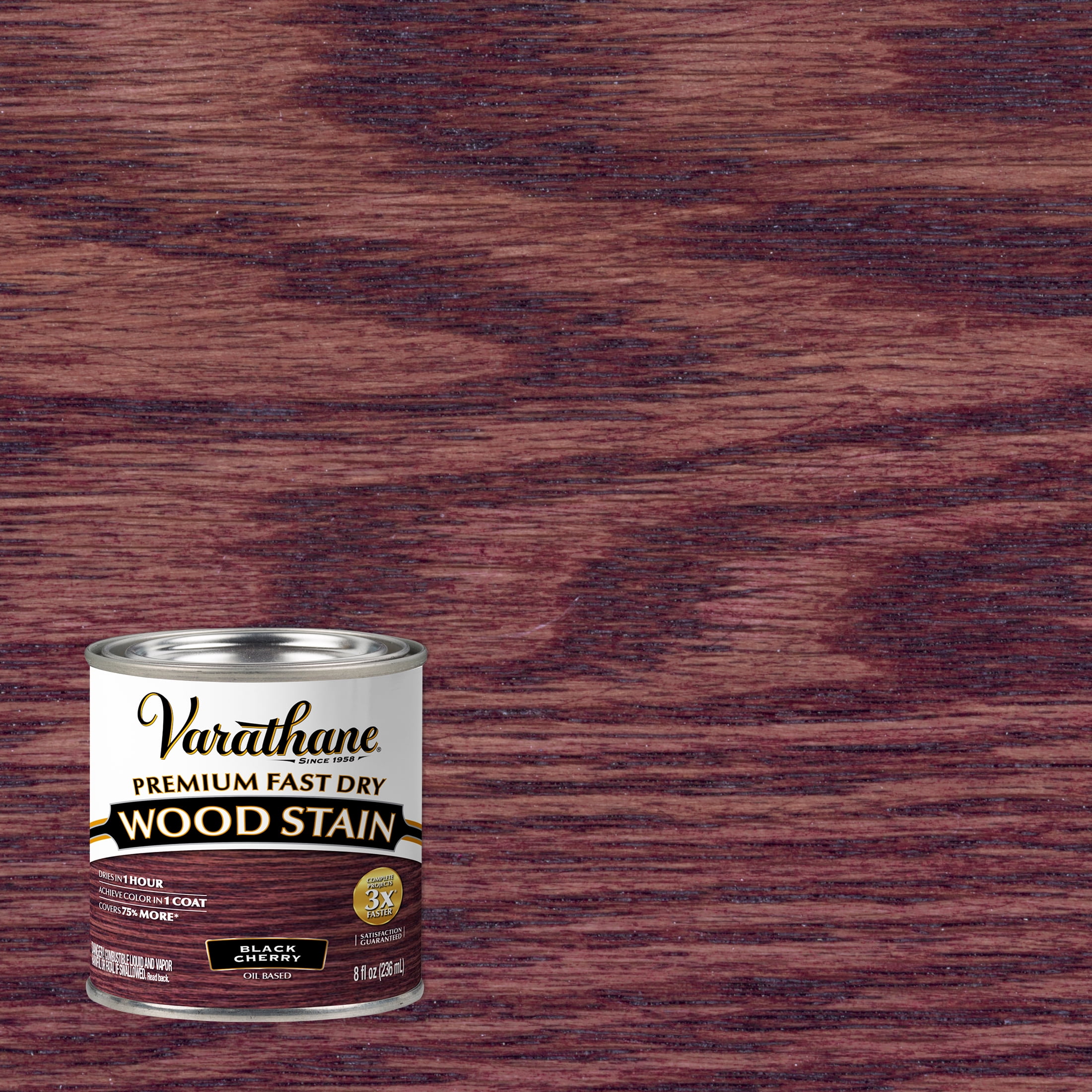 Varathane 262028 1/2 Pint Black Cherry Fast Dry Wood Stain