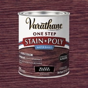 Black Cherry, Varathane One Step Interior Wood Stain + Polyurethane, Semi-Gloss -384367, Quart