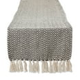 thumbnail image 1 of Black Chevron Cotton Table Runner 15x108, 1 of 3