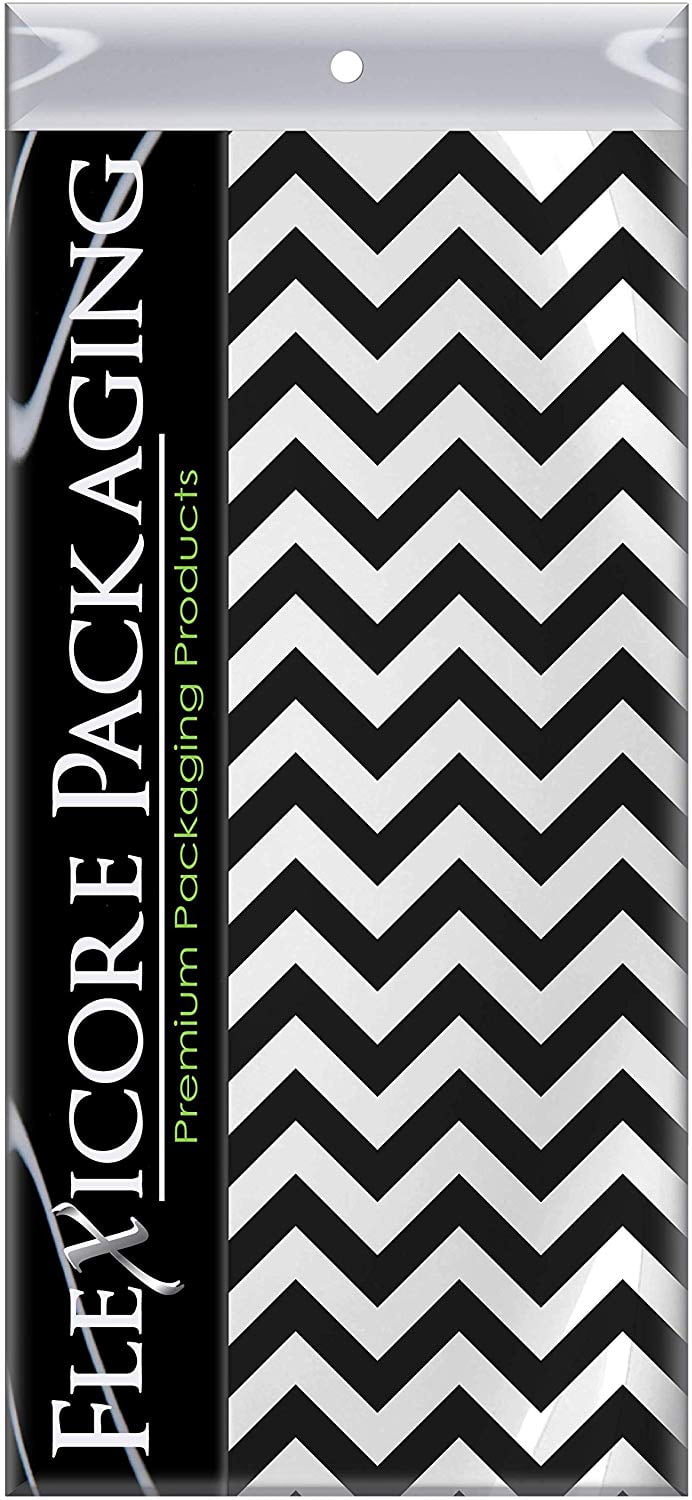 Black Chevron Tissue Paper, 15"x20", 50 ct