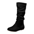 thumbnail image 1 of Black Chic Boots With Functional Zipper And Comfortable Heel For A Secure And Elegant Look, 1 of 6