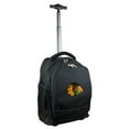 thumbnail image 1 of Black Chicago Blackhawks 19'' Premium Wheeled Backpack, 1 of 7