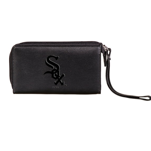 Black Chicago White Sox Cell Phone Wristlet Wallet