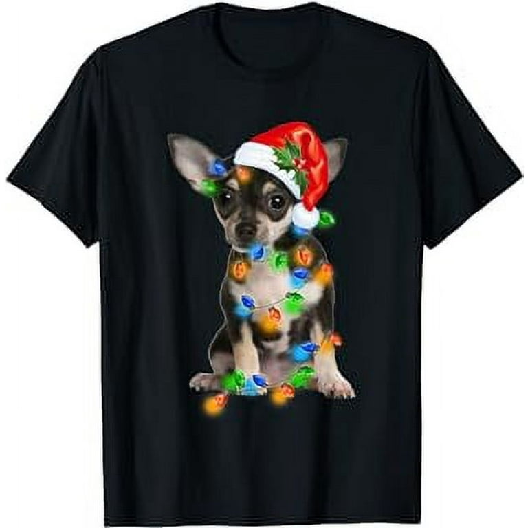 Black Husky Christmas Light Funny Dog Xmas Tree T-Shirt Black Husky Christmas Light Funny Dog Xmas Tree T-Shirt