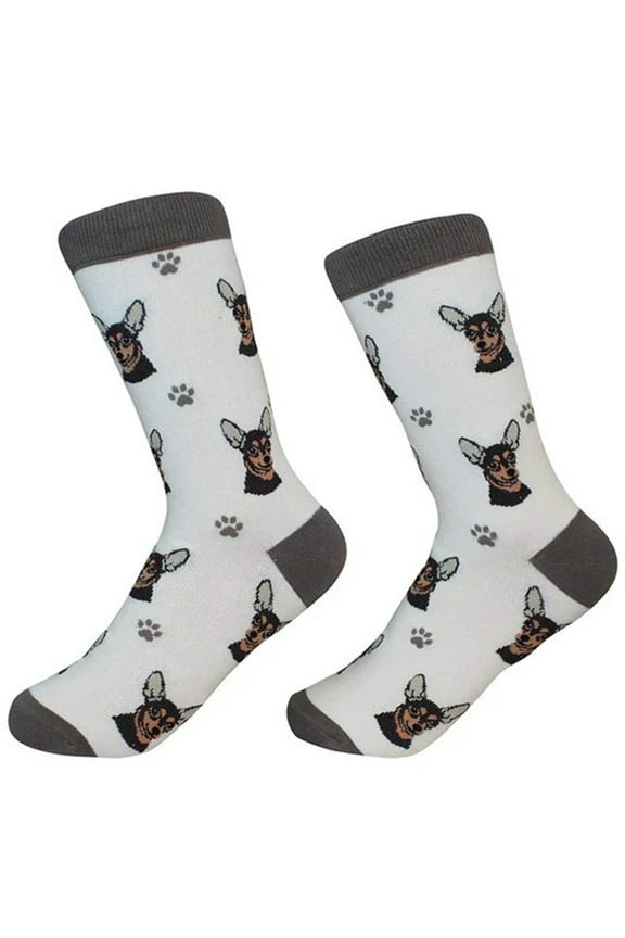 Black Chihuahua Dog Breed Socks Unisex Sock Daddy by E&S Pets