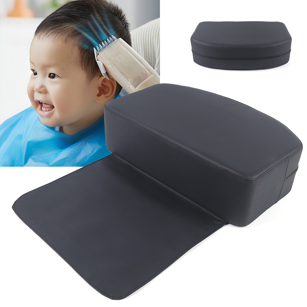 Black Child Booster Seat Cushion for Barber & Beauty Salon Comfort