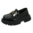 thumbnail image 1 of Black Childrens Classic Shoes With Thick Rubber Bottom For Play And School Activities, 1 of 9