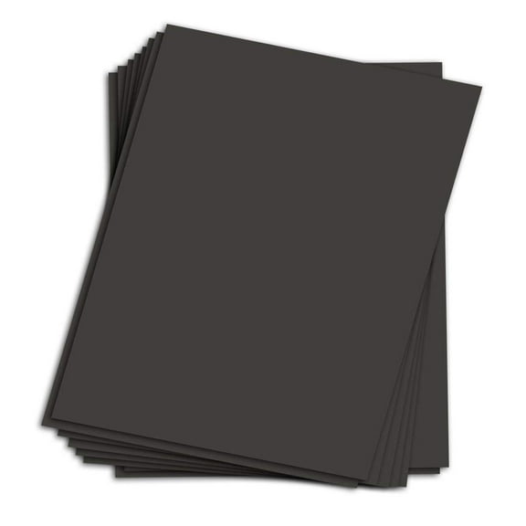 Black Chipboard - Cardboard Medium Weight Chipboard Sheets - 10 Per Pack | 11 x 17 Inches