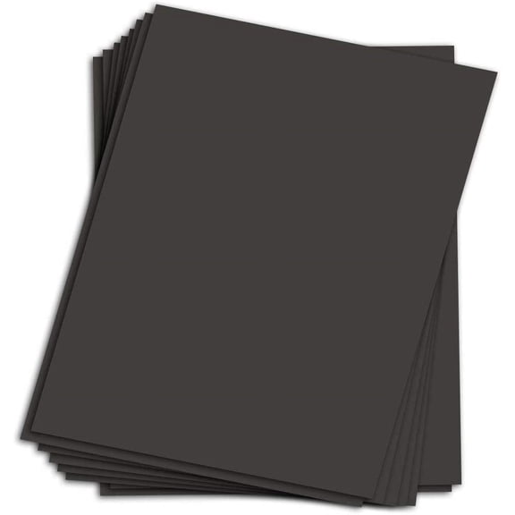 Black Chipboard - Cardboard Medium Weight Chipboard Sheets - 10 Per Pack | 4 x 6 Inches