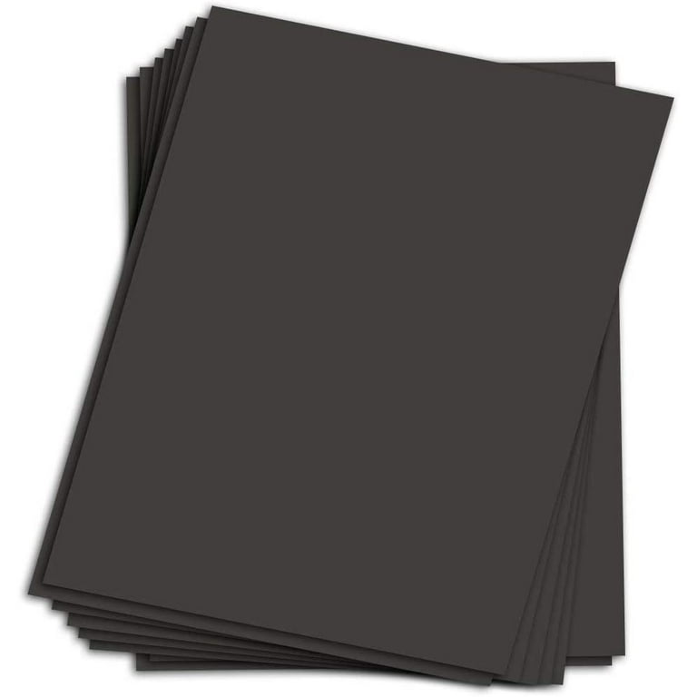 Black Chipboard - Cardboard Medium Weight Chipboard Sheets - 10 Per Pack |  5 x 7 Inches