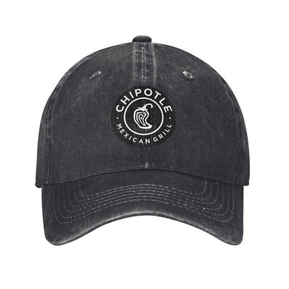 Black Chipotle Mexican Grill Classic Cowboy Hat Adjustable Baseball Cap Unisex Casual Sports Hat