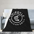 thumbnail image 1 of Black Chipotle Mexican Grill Ultra-Soft Micro Fleece Blanket Soft Comfortable Flannel Blanket Available for Bed Couch Living Room, 1 of 6
