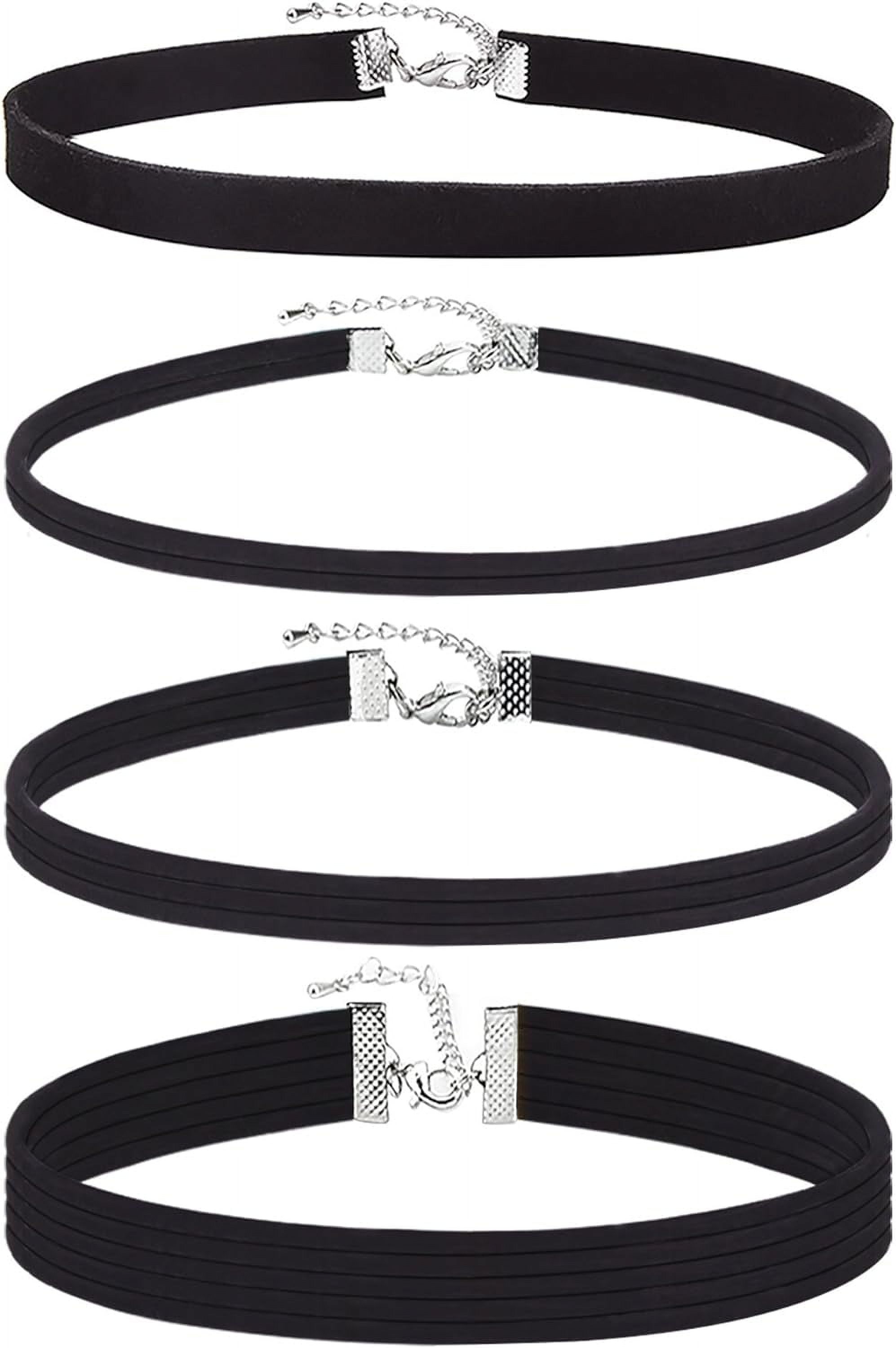 CBLCQ Black Choker Necklaces for Women Girls Classic Stretch Velvet Tattoo Chokers