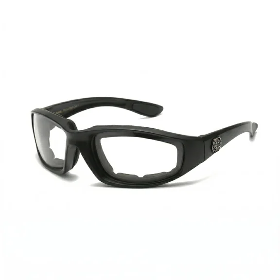 Black Choppers Padded Foam Wind Resistant Motorcycle Riding Biker Sunglasses
